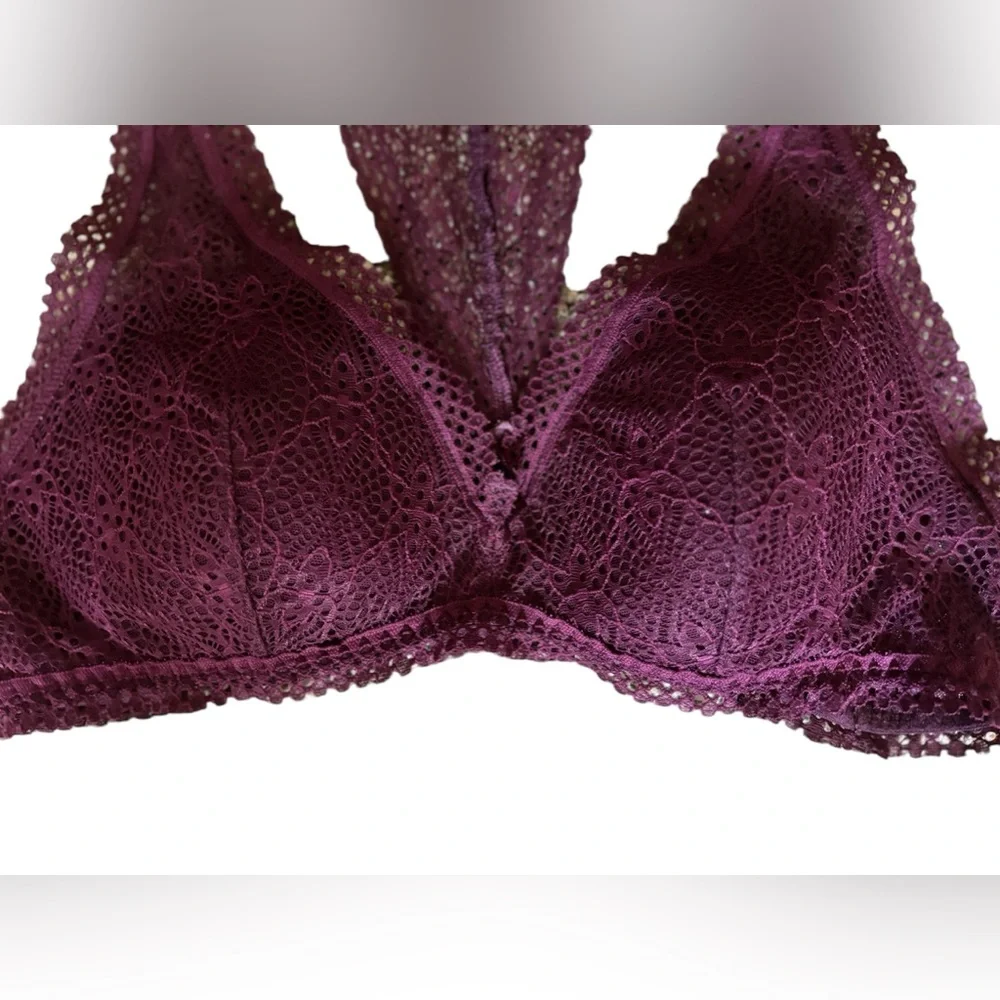 Victoria’s Secret Burgundy Lace Bralette Women Size Medium